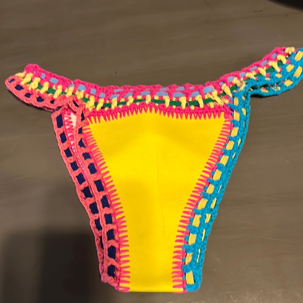 Custom made bikini bottom. Fun and unusual   Small. Stand out from the crowd
